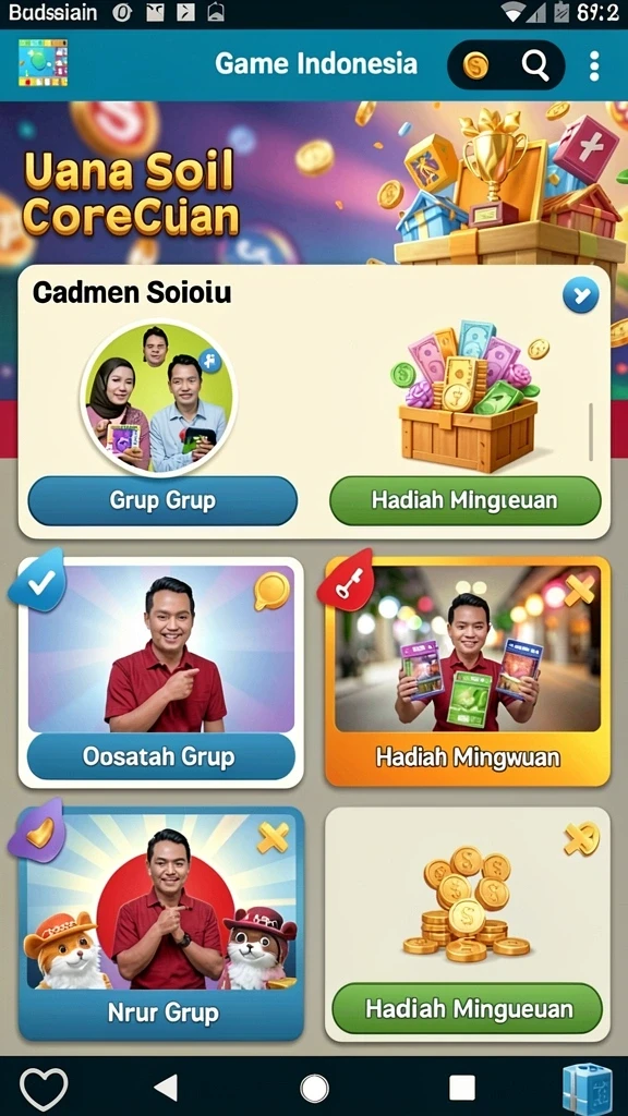 Tangkapan layar menampilkan antarmuka permainan yang menarik.