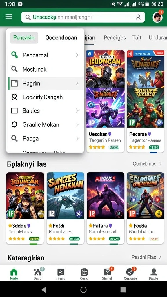 Tampilan menawan dari gameplay 555ZK.