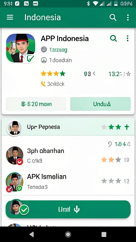 Tampilan awal permainan yang menarik dan mudah dinavigasi.