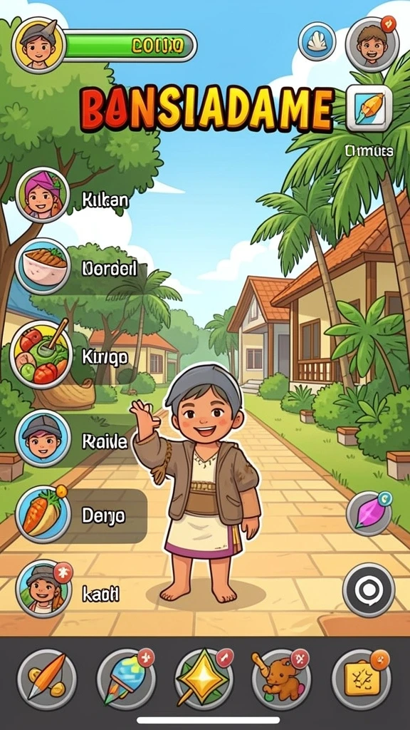 Karakter unik yang dapat dipilih sesuai selera pemain.