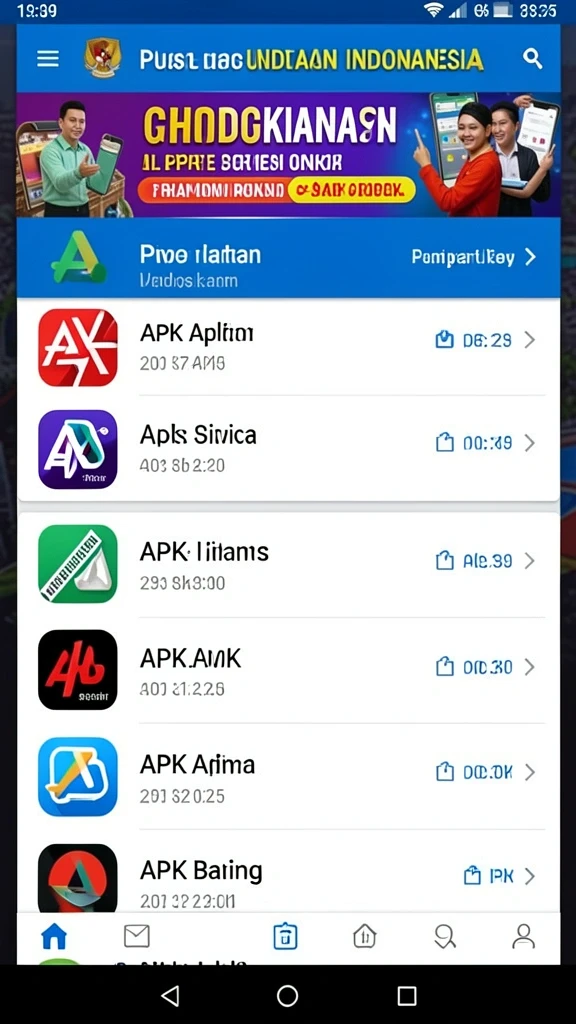 Tampilan antarmuka aplikasi yang ramah pengguna.