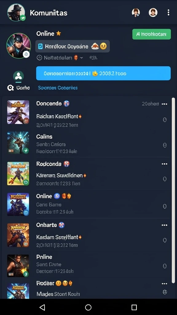 Interaksi sosial antar pemain yang seru dan aktif.