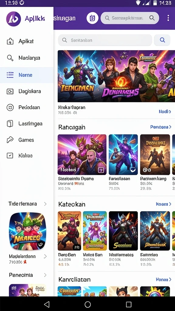 Beragam pilihan permainan yang menyenangkan.