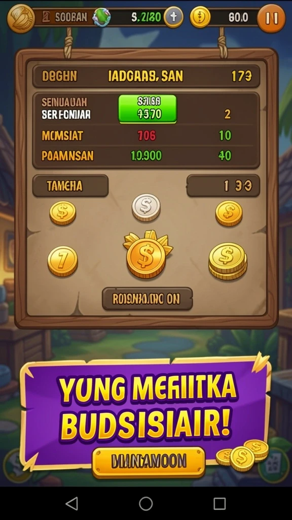 Tangkapan layar menampilkan grafis yang memukau.