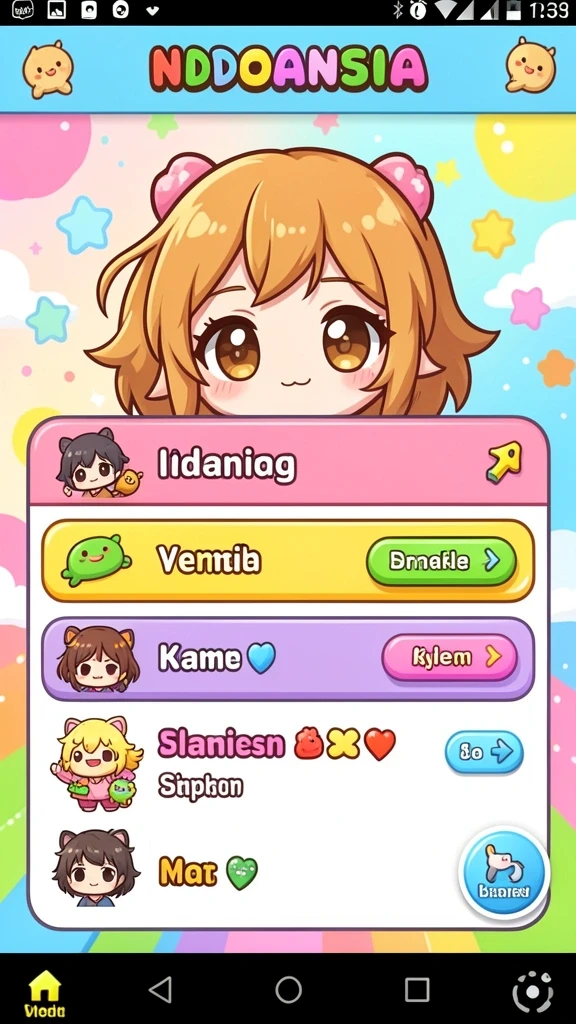 Tampilan karakter utama yang dinamis dan menarik.