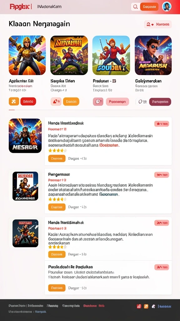 Tampilan antarmuka yang modern dan intuitif.