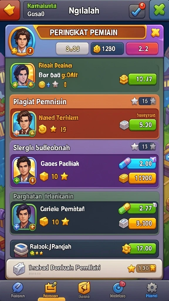 Karakter utama yang siap beraksi dalam petualangan.