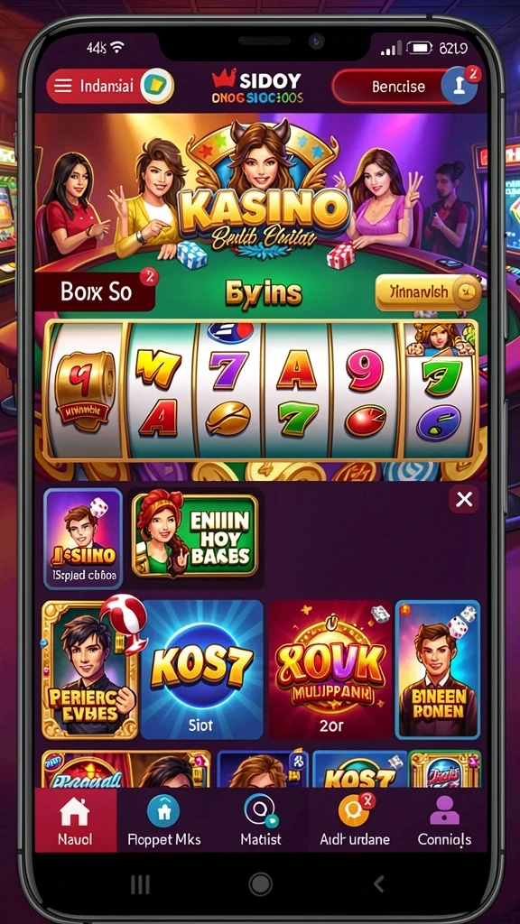Berbagai tema permainan slot yang bisa dipilih.