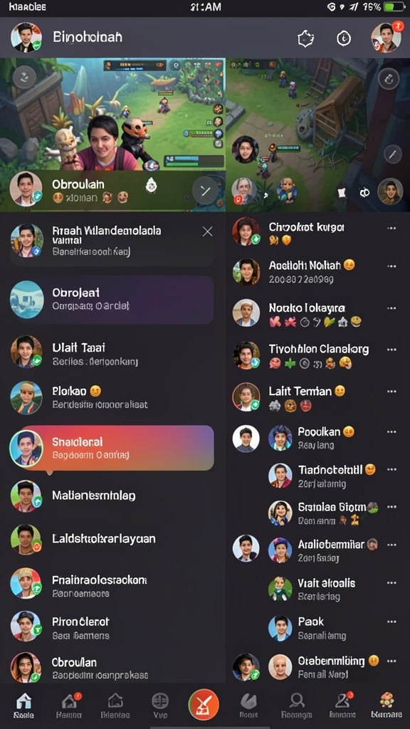 Karakter-karakter unik siap untuk Anda pilih dan mainkan.