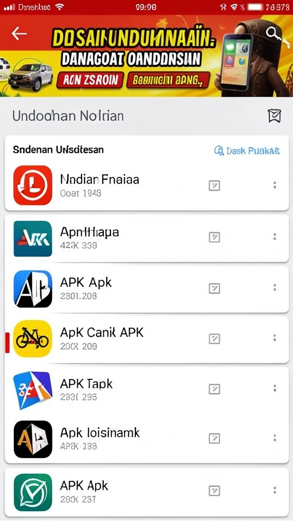 Tampilan awal yang menarik dan mudah dinavigasi.