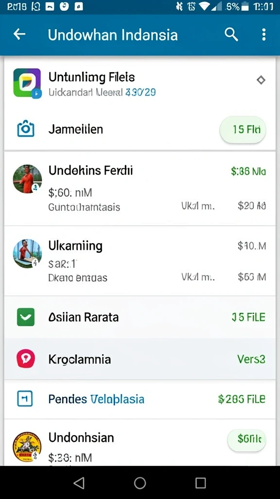 Tampilan awal aplikasi RPVIP8 yang menarik.