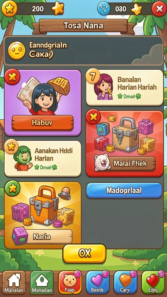 Karakter dengan kemampuan unik dan menarik.