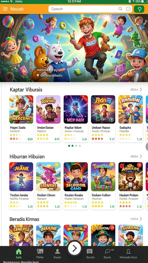 Screenshot dari level menantang yang baru.