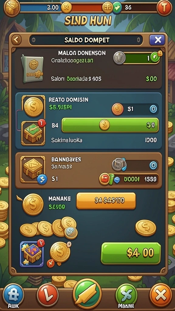 Tampilan permainan slot yang menarik dan berwarna-warni.