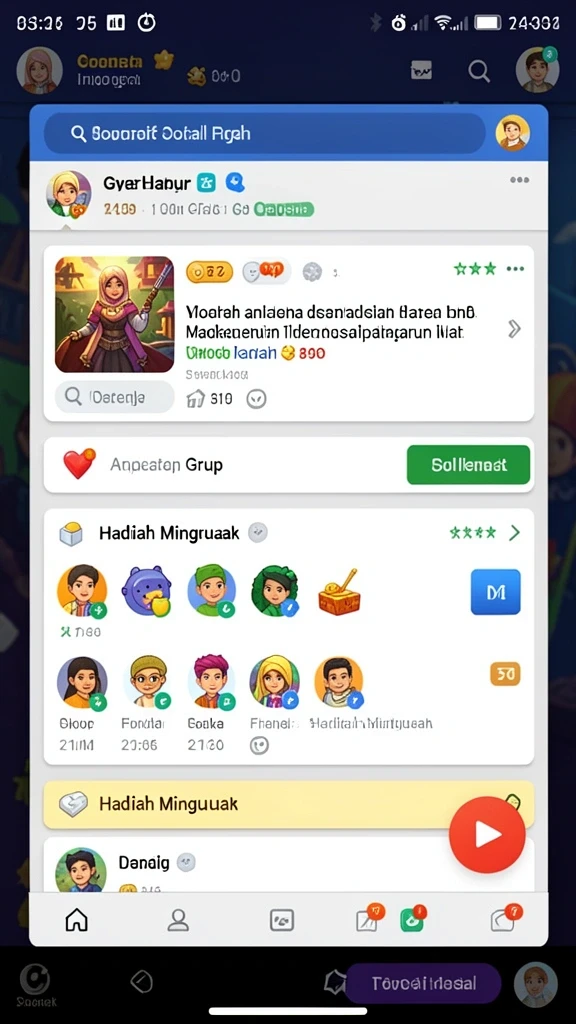 Tampilan antarmuka yang menarik dan user-friendly.