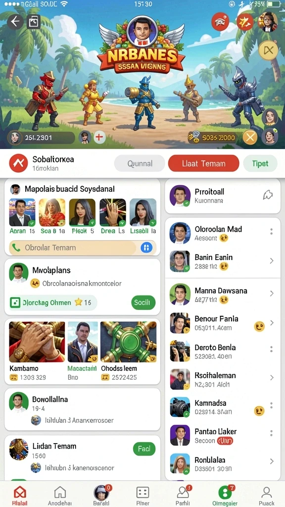 Screenshot memperlihatkan sistem reward yang menarik.