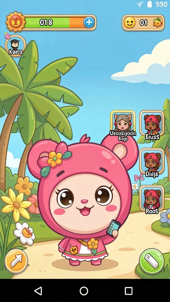Tangkapan layar ketiga memperlihatkan komunitas aktif dalam game.