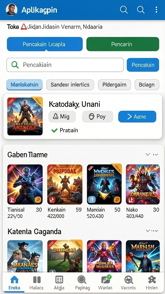 Karakter-karakter unik yang dapat dipilih.